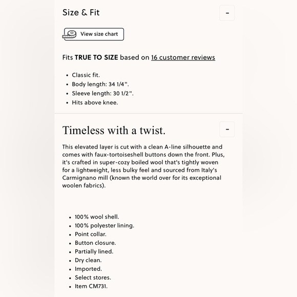 Petite Daphne topcoat in Italian boiled wool - Picture 5 of 5